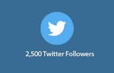 2500 Twitter Followers