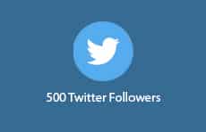 500 Twitter Followers