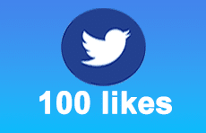 100 Twitter likes