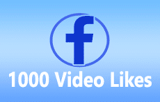1000 Facebook Video Likes