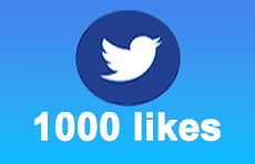 1000 Twitter likes