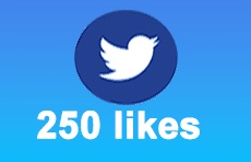 250 Twitter likes