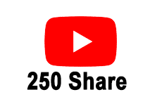 250 Youtube Share