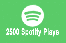2500 Spotify Plays