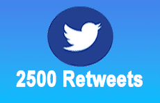 2500 Twitter Retweets