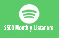2500 spotify Monthly Listeners