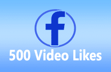 500 Facebook Video Likes
