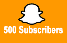 500 Snapchat Subscribers