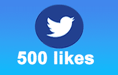 500 Twitter likes