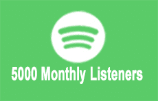 5000 spotify Monthly Listeners