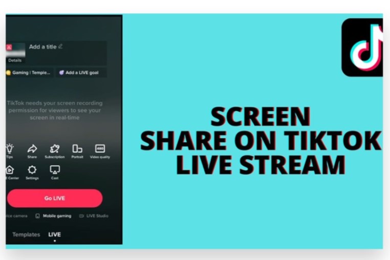 how to screen share on tiktok live