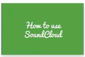 how to use sound cloud